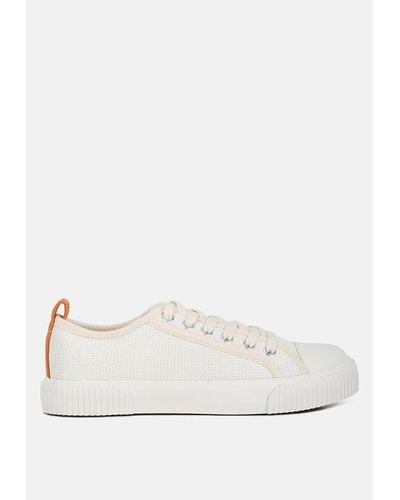 LONDON RAG Sway Chunky Sole Knitted Textile Sneakers - White