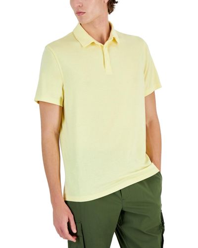 Alfani Alfatech Stretch Solid Polo Shirt - Green