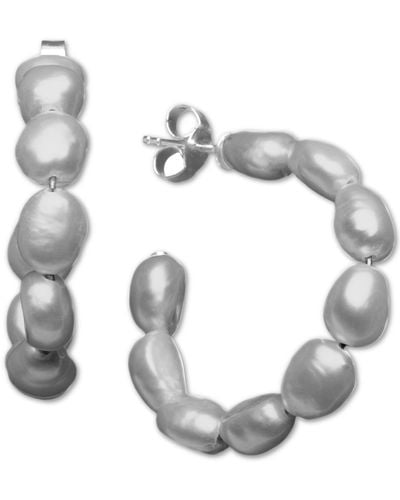 Macy's Cultured Freshwater Baroque Pearl (5-1/2 -6mm - Gray