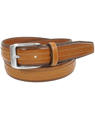 Florsheim Boselli 33mm Leather Belt - Brown