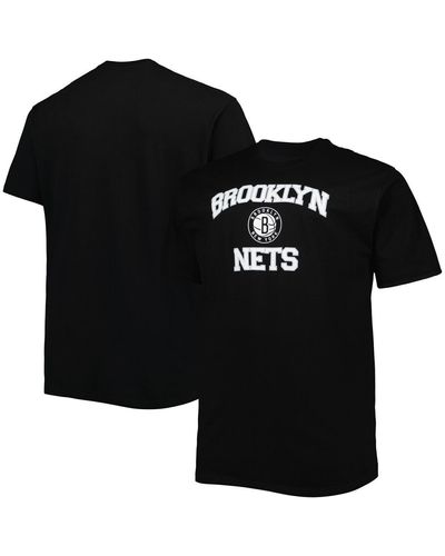 Profile Brooklyn Nets Big And Tall Heart And Soul T-shirt - Black