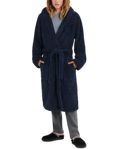 UGG Fleece Hooded Robe - Blue