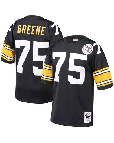Mitchell & Ness Joe Greene Pittsburgh Steelers 1975 Authentic Throwback Retired Player Jersey - Black