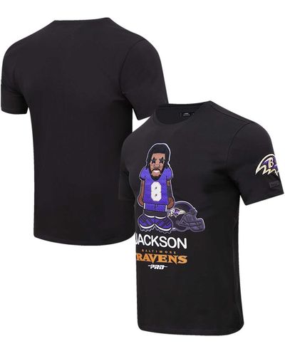 Pro Standard Lamar Jackson Baltimore Ravens Player Avatar Graphic T-shirt - Black