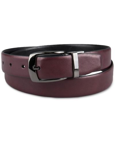 Alfani Modern Reversible Dress Belt - Purple