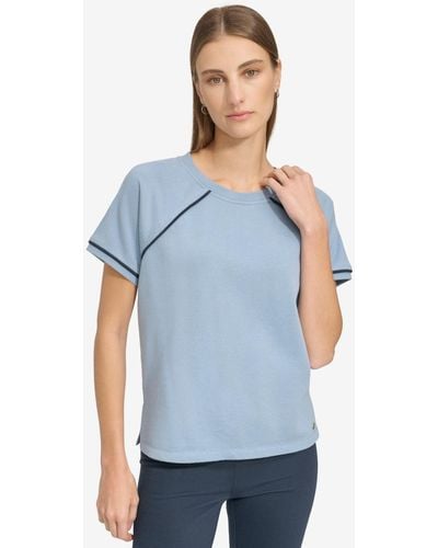 Marc New York Andrew Marc Sport Short-sleeve French Terry Top - Blue