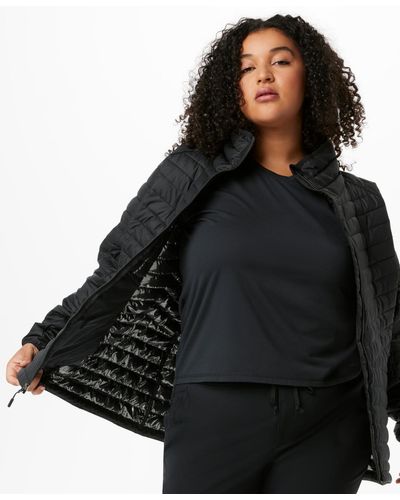 Columbia Plus Size Powder Lite Quilted Mock-neck Puffer Coat - Black