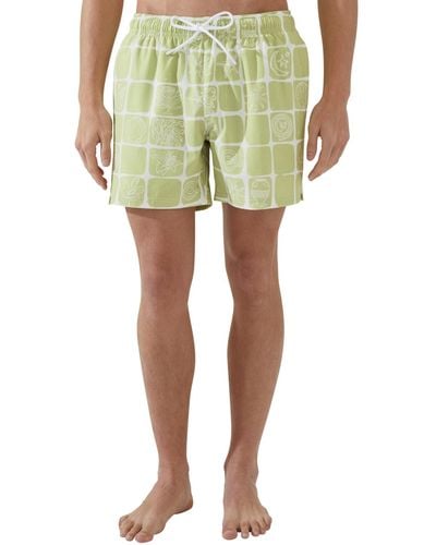 Cotton On Stretch Swim Shorts - Green