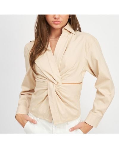 emory park Nicole Top - Natural