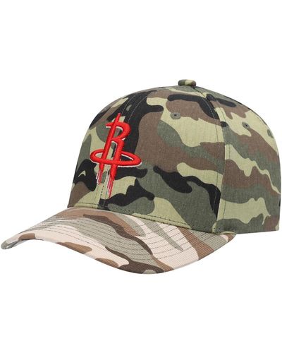 Mitchell & Ness Houston Rockets Woodland Desert Snapback Hat - Multicolor