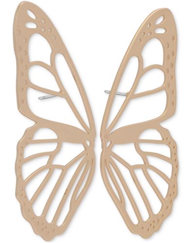 Lucky Brand Tone Butterfly Wing Earrings - Natural