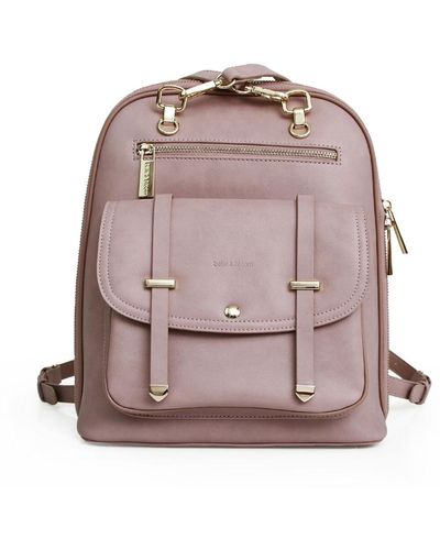 Belle & Bloom 5th Ave Leather Backpack - Pink