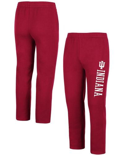 Colosseum Athletics Indiana Hoosiers Fleece Pants - Red