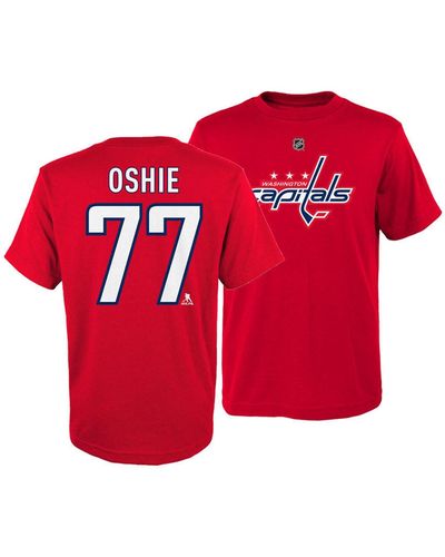 Outerstuff Big Boys And Girls Washington Capitals Player Name And Number T-shirt - Red