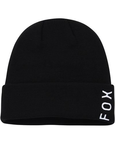 Fox Wordmark Cuffed Knit Hat - Black