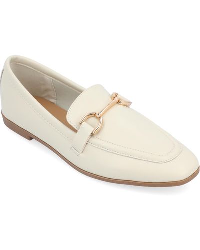 Journee Collection Mizza Slip-on Loafers - White