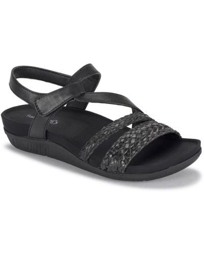 BareTraps Jalen Asymmetrical Flat Sandals - Black