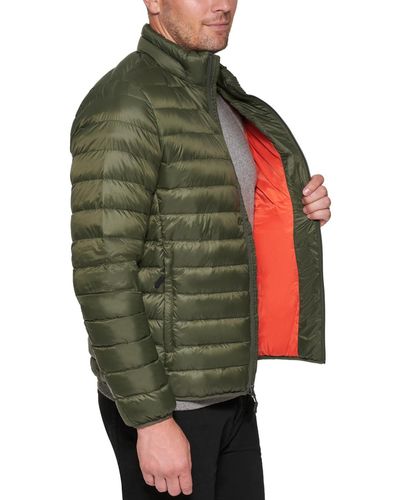 Club Room Down Packable Quilted Puffer Jacket - Green