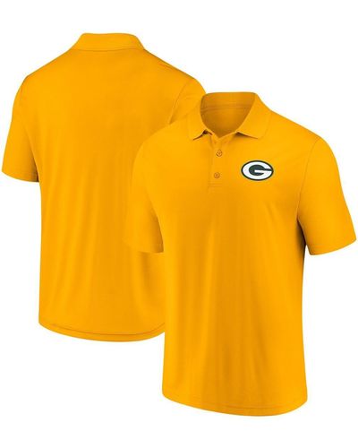 Fanatics Green Bay Packers Component Polo Shirt - Yellow