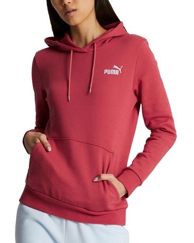 PUMA Essentials Embroidered Hooded Fleece Sweatshirt