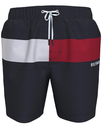 Tommy Hilfiger Tommy Flag 7" Swim Trunks - Blue