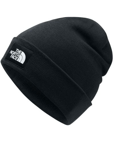 The North Face Dock Worker Deep-fit Logo Beanie - Black