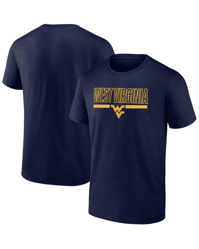 Profile West Virginia Mountaineers Big And Tall Team T-shirt - Blue