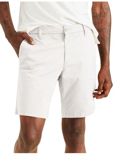 Dockers Ultimate Supreme Flex Stretch Solid 9" Shorts - White