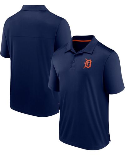 Fanatics Detroit Tigers Fitted Polo Shirt - Blue
