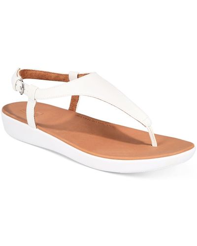 Fitflop Lainey T-strap Slingback Thong Sandals - White