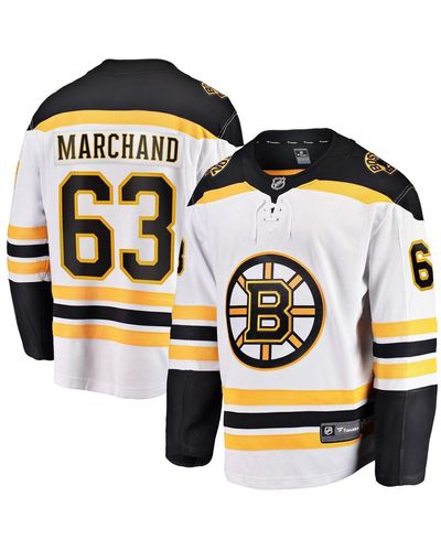 Fanatics Branded Brad Marchand Boston Bruins Away Premier Breakaway Player Jersey - Metallic