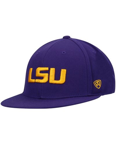 Top Of The World Lsu Tigers Team Color Fitted Hat - Blue