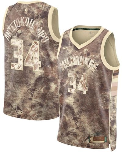 Nike And Giannis Antetokounmpo Milwaukee Bucks Select Series Swingman Jersey - Metallic