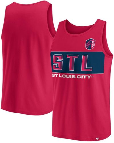 Fanatics St. Louis City Sc Run Angle Tank Top - Red