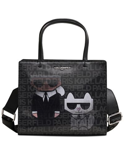 Karl Lagerfeld Karl And Choupette Maybelle Small Satchel - Black