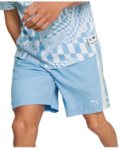PUMA Active Interlock 8" Shorts in Blue for Men | Lyst