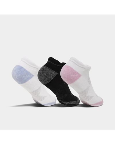 Sof Sole 3-pack Performance Arch Grid No-show Socks From Finish Line - White