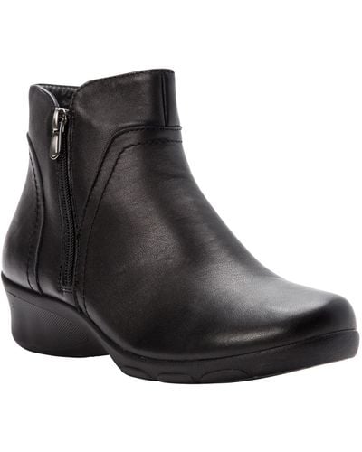 Propet Waverly Ankle Boots - Black