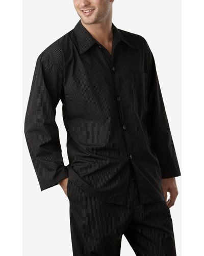 Polo Ralph Lauren Men's Pajamas, Soho Plaid Top - Black