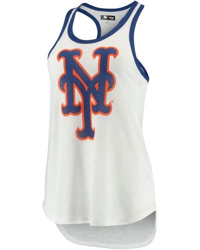 G-III 4Her by Carl Banks New York Mets Tater Racerback Tank Top - White