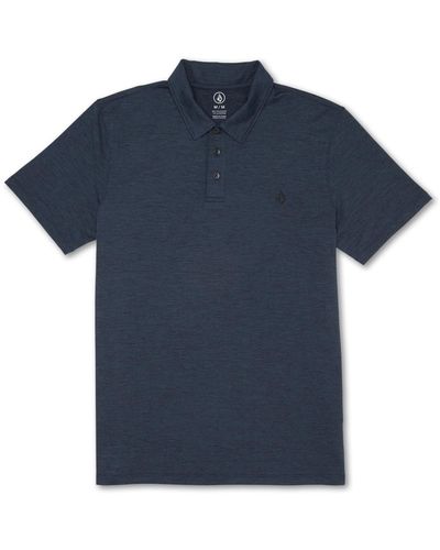 Volcom Hazard Pro Short Sleeves Polo Shirt - Blue