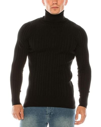 Ron Tomson Modern Ribbed Sweater - Black