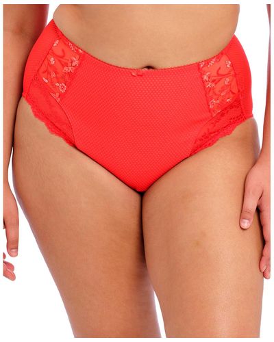 Elomi Plus Size Charley Full Brief Panty El4388 - Red
