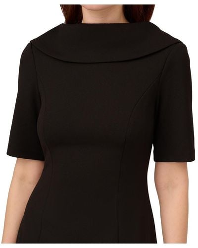 Adrianna Papell Short-sleeve Sheath Dress - Black