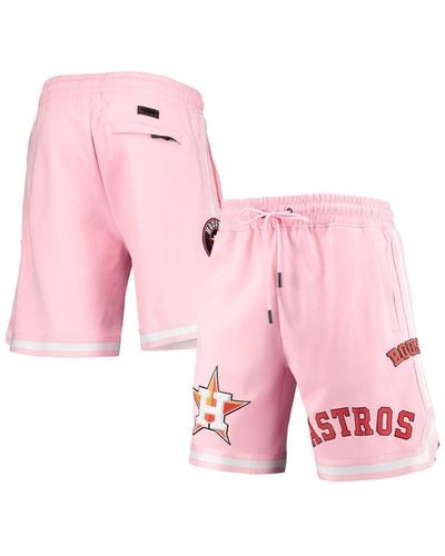 Pro Standard Houston Astros Logo Club Shorts - Pink