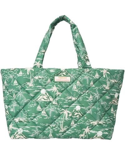 Urban Originals Tropical Extra Large Tote Bag - Green