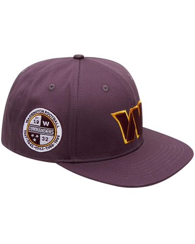 Pro Standard Washington Commanders Classic Snapback Hat - Purple