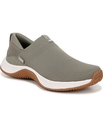 Ryka Encore Knit Washable Slip On Sneakers - Gray