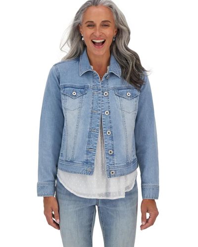 Style & Co. Petite Denim Jacket, Created For Macy's - Blue
