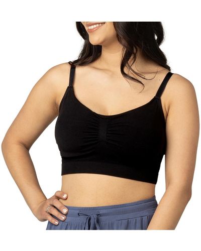 Kindred Bravely Maternity Bamboo Hands-free Pumping Lounge & Sleep Bra - Black